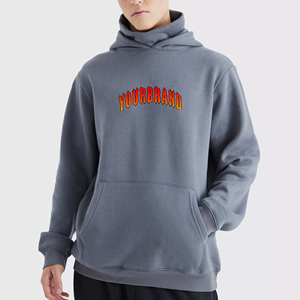 Nouveauté Sweat-shirt à capuche en molleton tricoté écologique avec logo personnalisé pour homme, uni, automne, 100% coton - Product Image 1