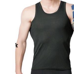 2025 Summer Pure Cotton <b>Men</b> Tank Tops Sleeveless Boys T shirt Teenagers <b>Vest</b> T-shirt Plus Size Man Sport Black <b>White</b> Gray - Product Image 5