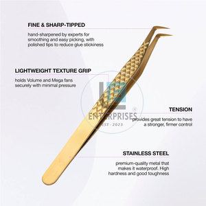 Pinces à cils réutilisables en acier inoxydable sur mesure, durables et de haute qualité - Product Image 2