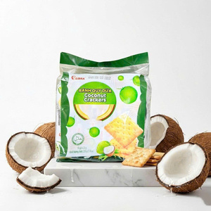 ขนมมะพร้าวกรอบ 220 กรัม ขนมหวานรูปทรงสี่เหลี่ยม ผู้ผลิต ODM จากเวียดนาม - Product Image 1