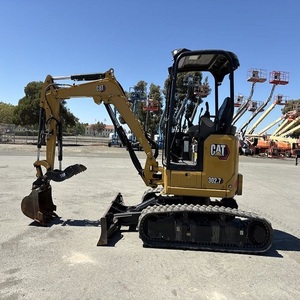 รถขุด Cat 302.7 Cr น้ำหนัก 2.67 ตัน พร้อมบุ้งกี๋ 3 ใบ รถขุดไฮดรอลิกแบบรัศมีแคบสำหรับขาย - Product Image 1