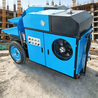 Pompe à béton diesel portable sur remorque 10m³/h, transport facile, installation rapide, haute pression pour petits projets, CE, prix usine