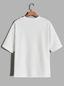 Camiseta Unisex de Poliéster/Algodón de 180 g/m², Blanca Básica, Estilo Veraniego, Holgada, Informal, Tejida, Ecológica y Transpirable, Venta al Por Mayor - Product Image 3