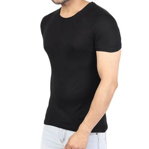 T-shirt à manches courtes pour homme, col rond, coupe ample, coton lourd 250 GSM, uni, basique, marque privée, fournisseur OEM ODM - Product Image 5