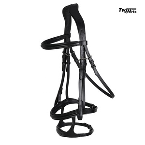 Cabestro de caballo de cuero genuino, diseño personalizado, brida de Carreras de Caballos ecuestres, hebilla de metal personalizada - Product Image 2