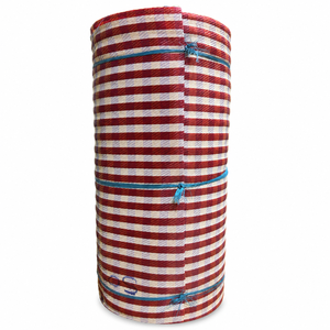 Rouleau de tissu tissé à rayures en nylon 100 % recyclé pour sacs, bagages, applications industrielles, matériau textile durable et écologique - Product Image 1