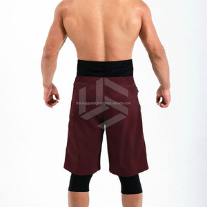 2026 OEM New Wholesale Mens <b>Islamic</b> Modest Workout Shorts with Inner Tights Awrah Shorts Mid-Knee Nonwoven Eco-Friendly - Product Image 2