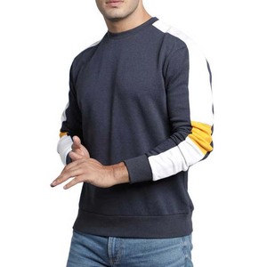 Suéter de Punto Casual de Otoño para Hombre, Cuello Redondo, Bloques de Color, Manga Raglán, Corte Regular, Algodón - Product Image 2