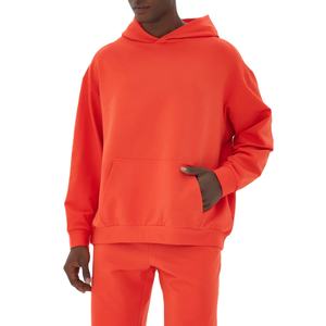 Pull à capuche personnalisable pour hommes 100% coton polaire pull à capuche avec poche pour l'hiver poids lourd coupe ample - Product Image 3