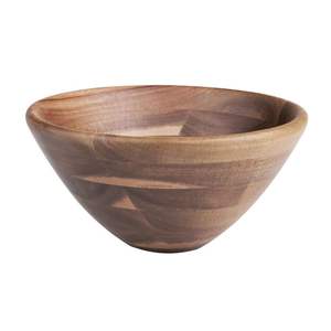Bol en bois de style américain, naturel, fait à la main en acacia, très vendu, pour salade, soupe, vaisselle, écologique, qualité supérieure - Product Image 2