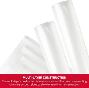 Vacuum Sealer Bag Variety Pack, Bag/Roll Combo, Clear - Product Image 3
