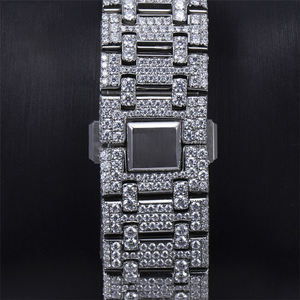 Reloj Mecánico Automático para Hombre de 41 mm con Diamantes Moissanite VVS D, Estilo Hip Hop, Caja de Acero Inoxidable, Esfera Dorada/Plateada, Cristal - Product Image 6