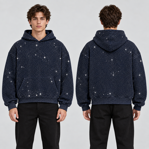 Sudaderas con Capucha Brillantes, Prendas Casuales con Pedrería, Estilo Diario, Ropa de Fin de Semana, Looks Urbanos, Detalles Distintivos - Product Image 6