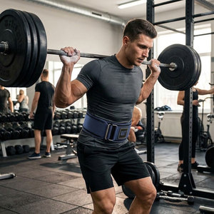 Fitness Training Gym <b>Belt</b> Weightlifting Back Support Adults Adjustable Breathable Neoprene Non-Slip Sports Powerlifting <b>Belts</b> - Product Image 6