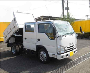 Slightly <b>Used</b> in Good Condition 2018 I S U Z U ELF TRUCK Taut Liner 8 <b>Pallet</b> Body Leather Seats - Product Image 4