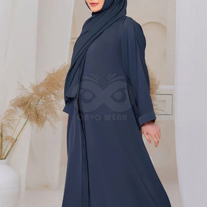 Plus Size Women Abaya Loose Fit Muslim Long Dress Dubai Style <b>Islamic</b> <b>Clothing</b> Comfortable Soft Fabric For Everyday Wear - Product Image 2
