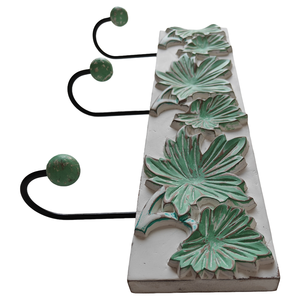 Smart Art Wood Carving Elegant Decorative Wood <b>Wall</b> <b>Hook</b> Modern Hand Carve <b>Wall</b> Mounted <b>Key</b> Hanger in White Wash Engineered Wood - Product Image 5