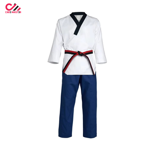 Tenue d'arts martiaux, dernier design, uniforme de Taekwondo 100% coton extensible et respirant, uniformes d'entraînement - Product Image 4