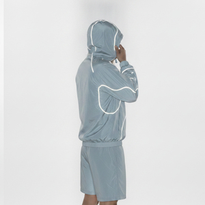Ensemble de shorts coupe-vent sublimés pour hommes, ensemble deux pièces, ensemble de shorts coupe-vent d'été unisexe, ensemble de shorts d'été - Product Image 2