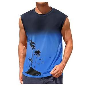 Men Sleeveless Shirts Fitness Gym Muscle Summer Cotton Casual Training Shirt Men Sleeveless Shirts - Product Image 1