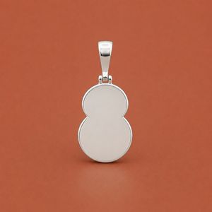 Pendentif personnalisé en argent 925 avec lettre S sertie de diamants Moissanite VVS - Product Image 4