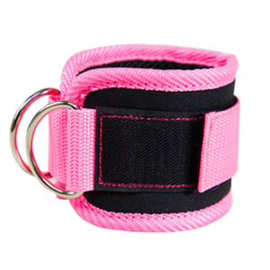 Hot Sale Breathable Leg Training Adjustable Neoprene <b>Padded</b> Double Ring Ankle Strap Heavy Duty Professional Protection OEM - Product Image 6