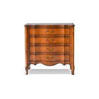 Commode antique en bois massif, classique, à 4 tiroirs, meuble de rangement d'appoint, mobilier de chambre contemporain de luxe, pour hôtel et salon