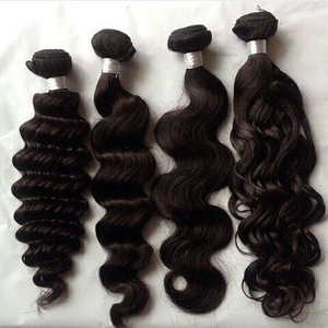 Cabello Humano Virgen Indio Directo de Fábrica, Mejor Calidad, Precio al por Mayor, 100% Natural para Trama Doble a Máquina, Todos los Colores, Grueso - Product Image 1