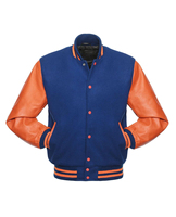Veste universitaire en toile personnalisée pour homme, de haute qualité, avec logo sur le devant, taille sur mesure