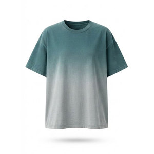 Camiseta de algodón lavado con efecto desgastado para mujer, corte holgado, manga corta, estilo casual urbano, camiseta oversize con efecto deslavado para mujer - Product Image 1