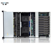 Server TTY TG659V2 4U Dual Socket 8 GPU AMD EPYC Rome Milan SP3 450W PCIe4.0 untuk Inferensi AI, Rendering, dan Cloud Gaming