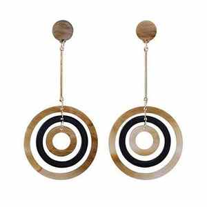Boucles d'oreilles en corne de buffle naturelle AL MALIK CRAFT pour filles, boucles d'oreilles pour femmes, bijoux en corne naturelle, corne naturelle pour femmes, haute qualité - Product Image 3