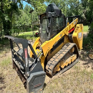 CAT Skid Steer with Heavy Duty Forestry <b>Mulcher</b> for Brush Clearing Land Cleaning Compact Loader Machine Industrial HD - Product Image 4