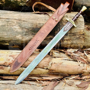 Épée réplique Anaklusmos de Percy Jackson en acier inoxydable, fabriquée à la main, Xiphos grec, épée de fantaisie, trident, couteau de camping - Product Image 2
