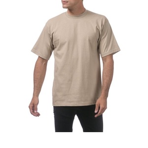 Nouveauté T-shirt pour homme en tissu éponge 100% coton respirant extensible grande taille - Product Image 3