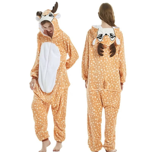 Latest Design Solid Pattern Womens Knitted Fleece Onesie Plus Size Footed Breathable <b>Thermal</b> 100% Cotton Hooded High Quality - Product Image 6