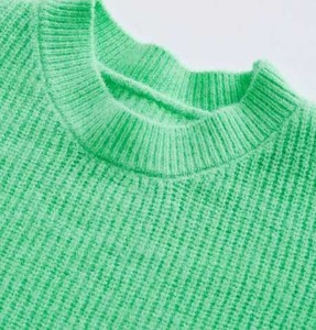 เสื้อสเวตเตอร์ถักคอวี ระบายอากาศได้ดี สำหรับผู้หญิง แขนยาว สีพื้น เสื้อจั๊มเปอร์ สตรีทแวร์ แฟชั่น เสื้อถักสำหรับผู้หญิง - Product Image 3