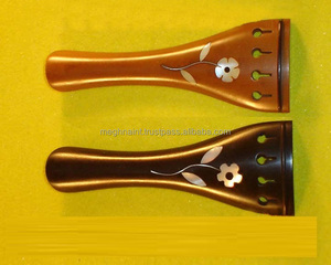Violon Meghna International avec cordier rond, selle noire perlée, boîte en ébène pour débutants et apprenants de musique, modèle MEG-OO4, compétitif - Product Image 1