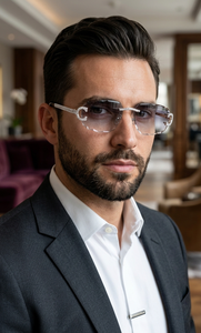 Lunettes de soleil sans monture Iced Out, monture en argent 925 avec diamants Moissanite VVS, lunettes de créateur de luxe pour hommes et femmes - Product Image 5