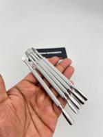 Outils professionnels réutilisables en acier inoxydable pour le nettoyage des cuticules et l'élimination des peaux mortes, double extrémité, manucure et pédicure