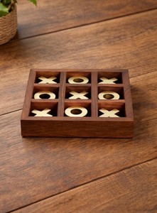 Jeu de Tic Tac Toe en Bois Montessori, Activité Éducative de Développement Cognitif, Outil d'Apprentissage pour la Maternelle, Jeu Familial - Product Image 6