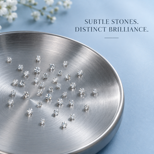 Diamants de laboratoire taillés avec précision |   Collections de pierres de diamant rondes brillantes, couleur GH, clarté VS, 0,004-0,008 CT, 0,8-1,2 MM, pierres détachées - Product Image 2