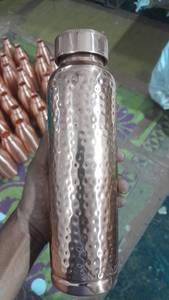 Luxury Hammered Copper <b>Metal</b> <b>Water</b> <b>Bottle</b> for Daily Use - Product Image 4