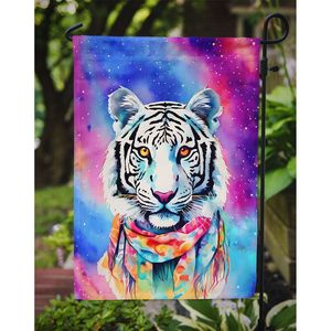 Hippie Animal Multicolor jardín bandera tigre blanco buzón decorativo patio Banner para Patio ilustraciones flores camas complemento tamaño - Product Image 3