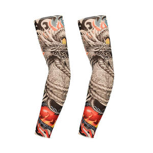 WARPRO INDUSTRY Mangas de Ciclismo con Estampado de Tatuajes Japoneses, Transpirables, Protección Anti-UV, Unisex, Estilo Yoga para Adultos, 100% - Product Image 4
