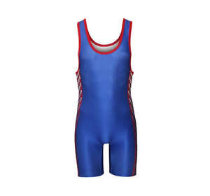 Combinaison de lutte unisexe à coupe ergonomique, soutien musculaire, anti-roulement des jambes, 100 % polyester, séchage rapide, respirante et légère - Product Image 3