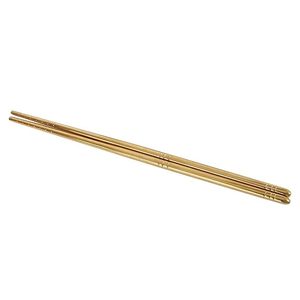 Juego de palillos de acero inoxidable, 1 par, reutilizables, antideslizantes, diseño recto, modernos, de alto brillo, portátiles, ecológicos, de calidad alimentaria - Product Image 2