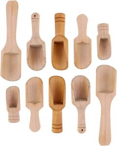 Custom Engraved Eco-Friendly Classic Wooden Scoop with Long Handle for Coffee Tea and Bath Salt - Product Image 5