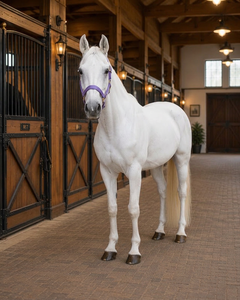 Harnais de Selle Original Lavender pour Cheval, Réglable, en Matière PP, Boucles Dorées - Product Image 4