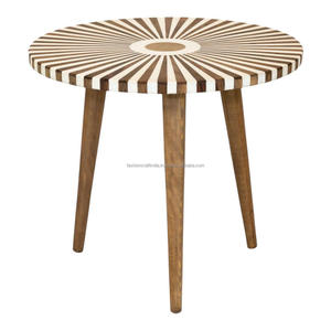 Table en résine époxy et bois d'acacia massif, design moderne fait main, tables sur mesure, tabourets, meubles pour la maison et l'hôtel - Product Image 2